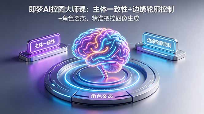 即梦AI控图大师课：主体一致性+边缘轮廓控制+角色姿态，精准把控图像生成-weichuangqy