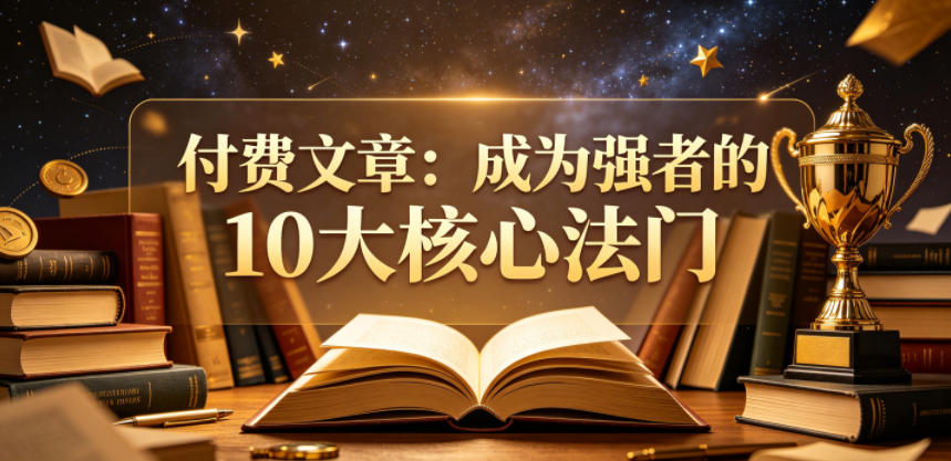 付费文章：成为强者的10大核心法门-weichuangqy