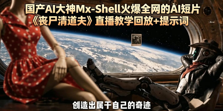 国产AI大神Mx-Shell火爆全网的AI短片《丧尸清道夫》直播教学回放+提示词-weichuangqy