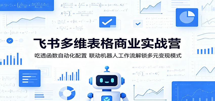飞书多维表格商业实战营：吃透函数自动化配置，联动机器人工作流解锁多元变现模式-weichuangqy