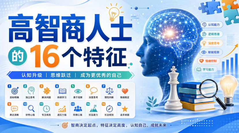 付费文章：高智商人士的16个特征-weichuangqy
