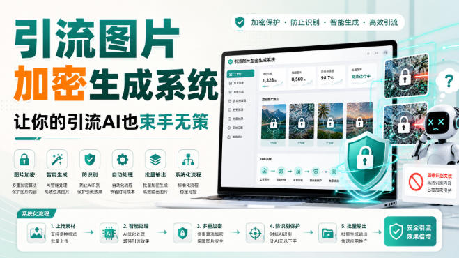 引流图片加密生成系统，让你的引流AI也束手无策-weichuangqy