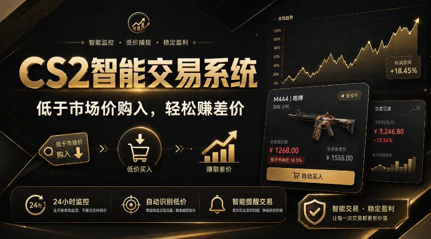 CS2智能交易系统，轻松賺差价|自动运行，无需自己挂G|数据支持任何形式验证【揭秘】-weichuangqy