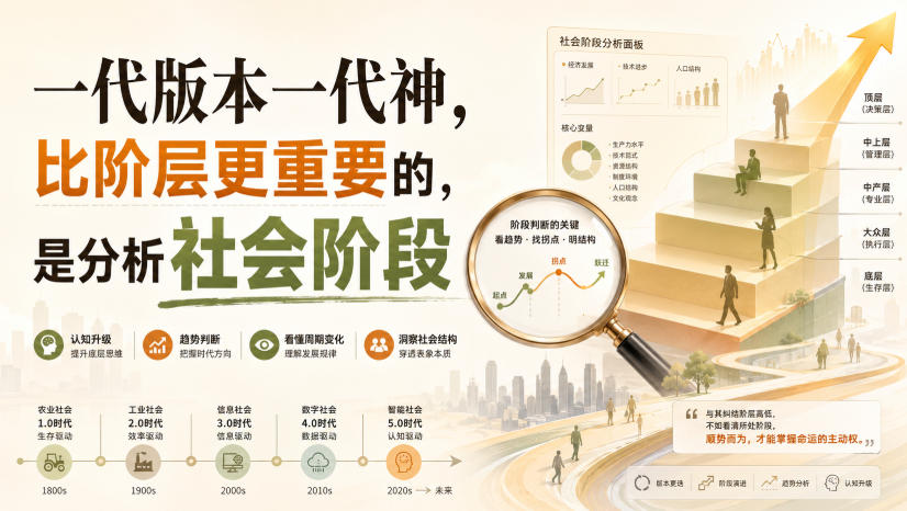 付费文章：一代版本一代神，比阶层更重要的，是分析社会阶段-weichuangqy