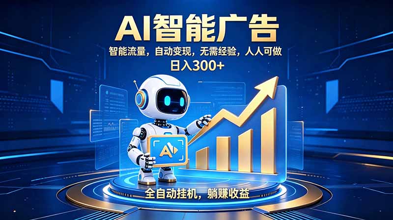 轻资产新赛道，全自动AI广告，打造持续收益-weichuangqy