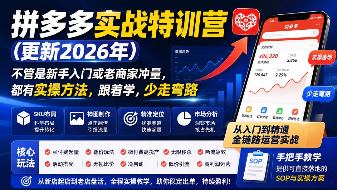 图片[1]-拼多多实战特训营(更新2026年-weichuangqy