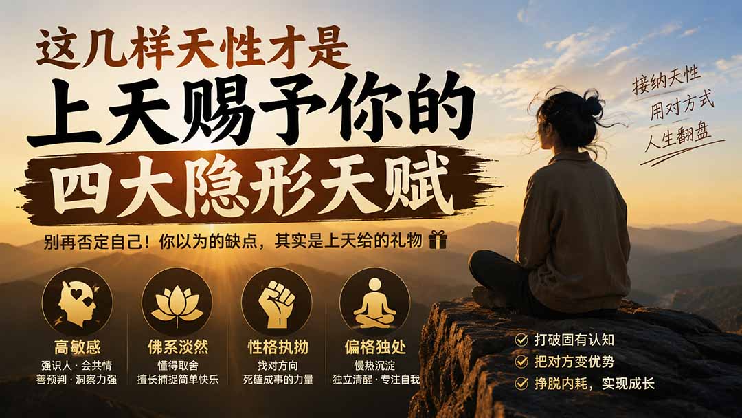 付费文章：这几样天性才是上天赐予你的四大隐形天赋-weichuangqy