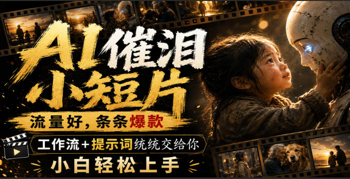 AI催泪小短片，流量好，条条爆款，工作流+提示词统统交给你，小白轻松上手-weichuangqy