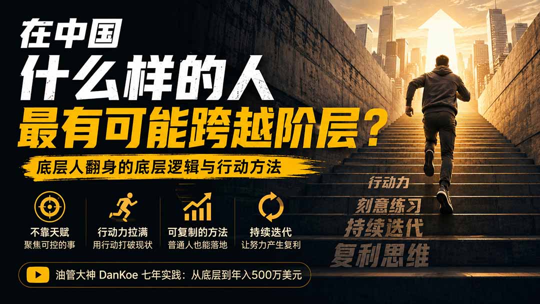 付费文章：在中国什么样的人最有可能跨越阶层？底层人翻身的方法！-weichuangqy