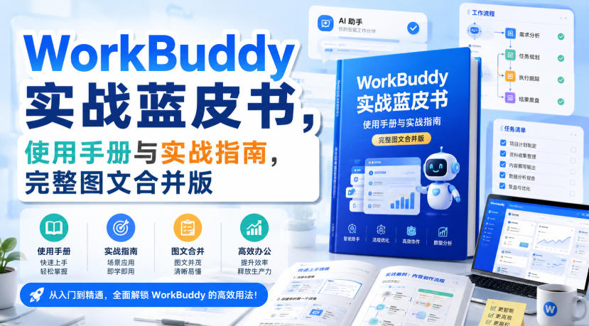 WorkBuddy实战蓝皮书，使用手册与实战指南，完整图文合并版-weichuangqy