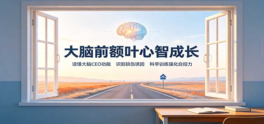 大脑前额叶心智成长：读懂大脑CEO功能，识别损伤诱因，科学训练强化自控力-weichuangqy