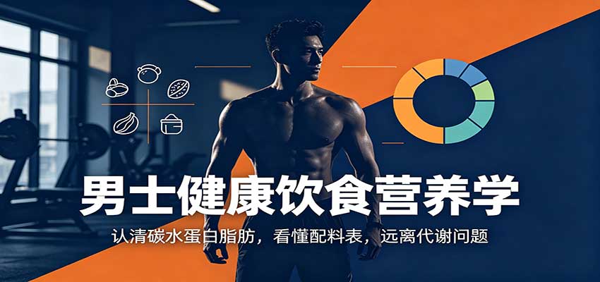 男士健康饮食营养学：认清碳水蛋白脂肪，看懂配料表，远离代谢问题-weichuangqy