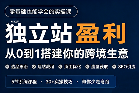 刘老师·5节课跑通独立站盈利全流程-weichuangqy