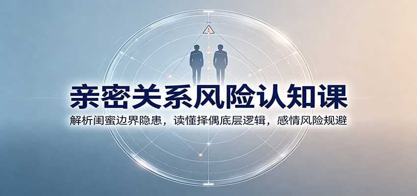 亲密关系风险认知课：解析闺蜜边界隐患，读懂择偶底层逻辑，感情风险规避-weichuangqy