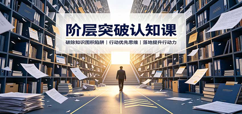 阶层突破认知课：破除知识囤积陷阱，行动优先思维，落地提升行动力-weichuangqy