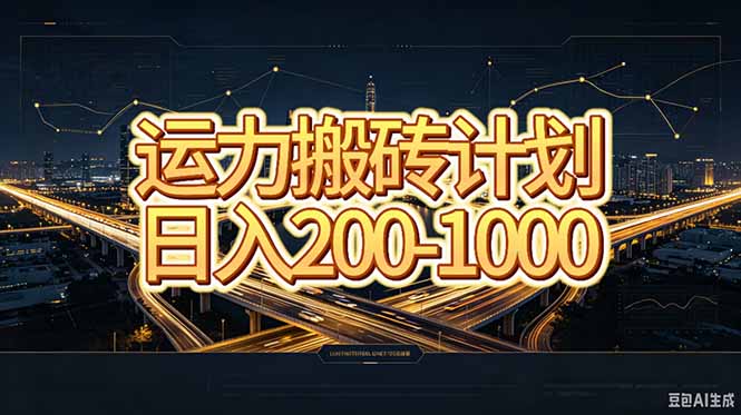 运力搬砖，风口项目。当日收益稳定200-1000。 每天仅需一小时，新人轻松上手。-weichuangqy
