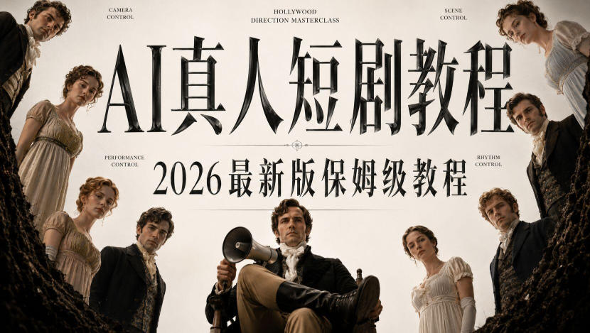 AI真人短剧制作全流程，AI视频大佬专为零基础研制的AI短剧教程，保姆级教程，新手一学就会！-weichuangqy