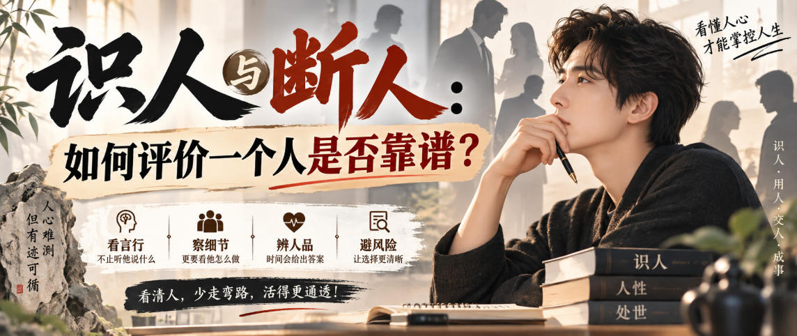 付费文章：识人与断人：如何评价一个人是否靠谱？-weichuangqy