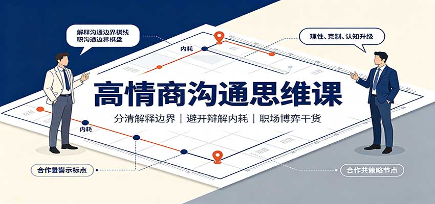 高情商沟通思维课：分清解释边界，避开辩解内耗，职场博弈干货-weichuangqy