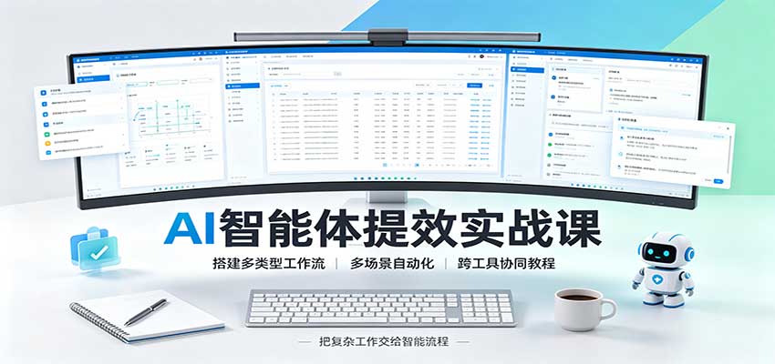 AI智能体提效实战课：搭建多类型工作流，多场景自动化，跨工具协同教程-weichuangqy