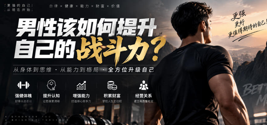 付费文章：男性该如何提升自己的战斗力？-weichuangqy