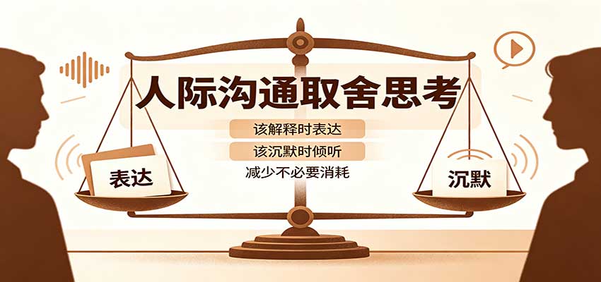 人际沟通取舍思考：分清解释与沉默边界，拿捏职场生活沟通分寸减少情绪内耗-weichuangqy