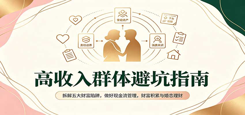 高收入群体避坑指南：拆解五大财富陷阱，做好现金流管理，财富积累与婚恋理财-weichuangqy