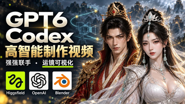 GPT-6 Astra×Codex高智能制作视频！联手Higgsfield，运镜可视化实战-weichuangqy