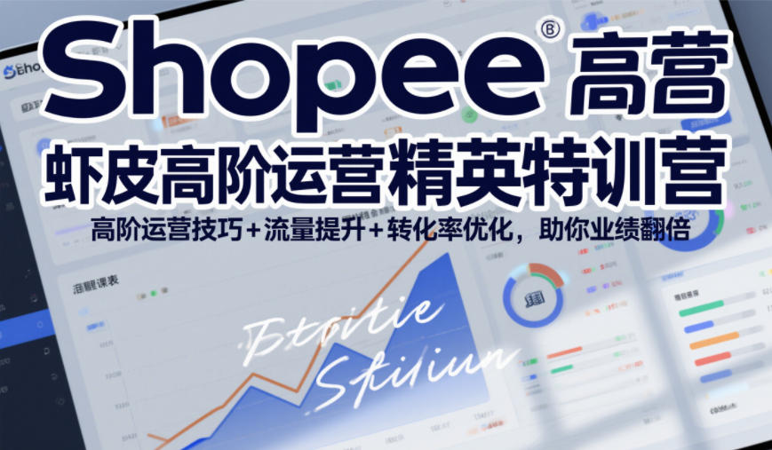 Shopee虾皮高阶运营精英特训营，高阶运营技巧+流量提升+转化率优化，助你业绩翻倍(更新26年9月)-weichuangqy