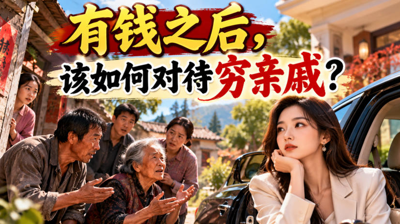 某公众号付费文章：有钱之后，该如何对待穷亲戚？-weichuangqy