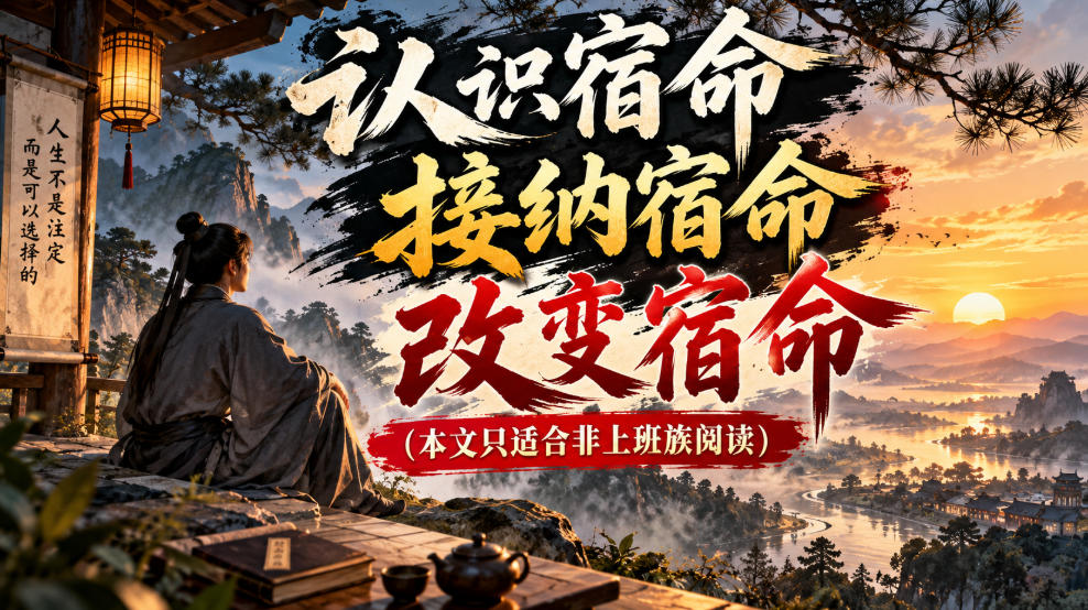 某公众号付费文章：认识宿命，接纳宿命，改变宿命(本文只适合非上班族阅读)-weichuangqy