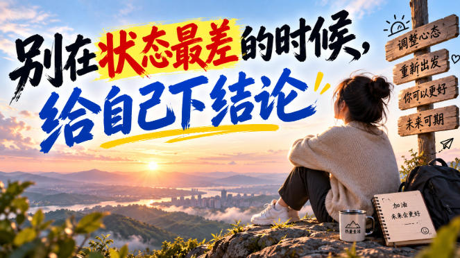 某公众号付费文章：别在状态最差的时候，给自己下结论-weichuangqy